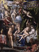 Joachim Wtewael Mars and Venus Surprised by Vulcan oil painting artist
